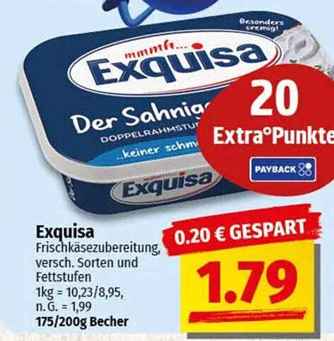 Exquisa - Der Sahnige Doppelrahmstufen Frischkäse