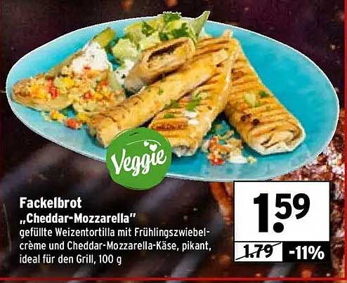 Fackelbrot „Cheddar-Mozzarella“