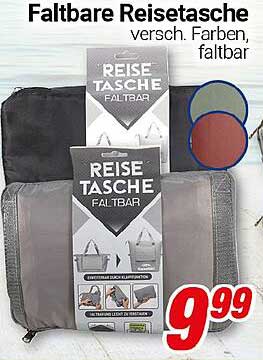 Faltbare Reisetasche - verschiedene Farben, faltbar