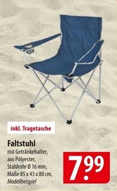 Faltstuhl mit Getränkehalter