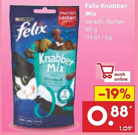 Felix Knabber-Mix versch. Sorten 60 g