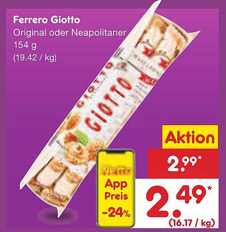 Ferrero Giotto - Original oder Neapolitaner 154 g