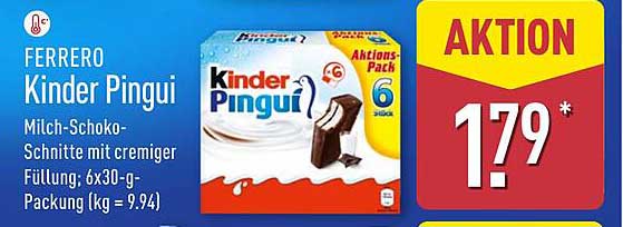 Ferrero Kinder Pingui Aktions-Pack 6 Stück