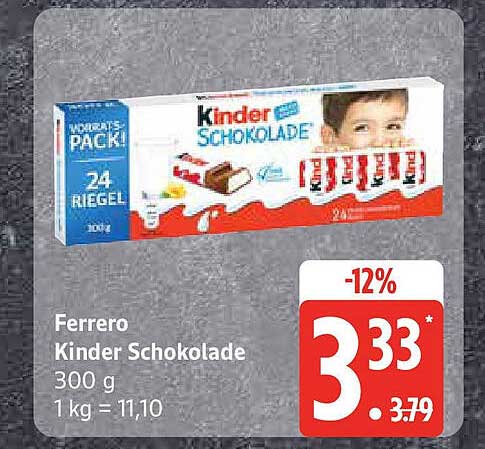Ferrero Kinder Schokolade 300 g