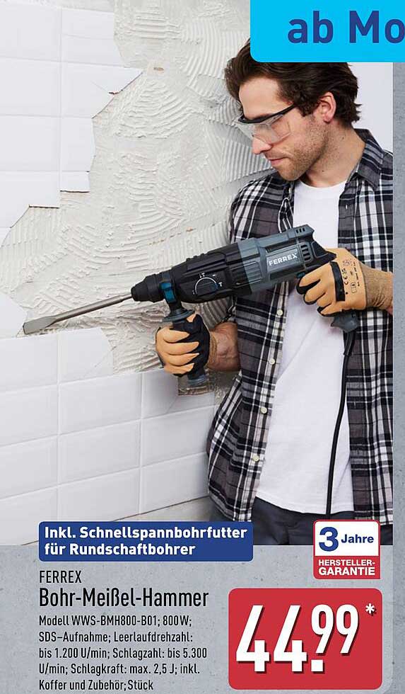 FERREX Bohr-Meißel-Hammer