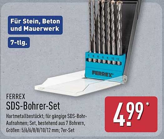 FERREX SDS-Bohrer-Set 7-tlg.