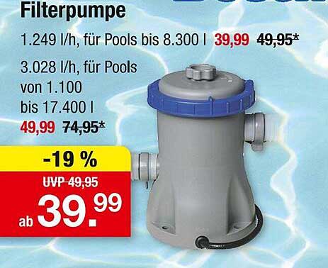 Filterpumpe für Pools – Ab 39,99 €