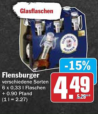 Flensburger 6 x 0,33 l Flaschen - verschiedene Sorten