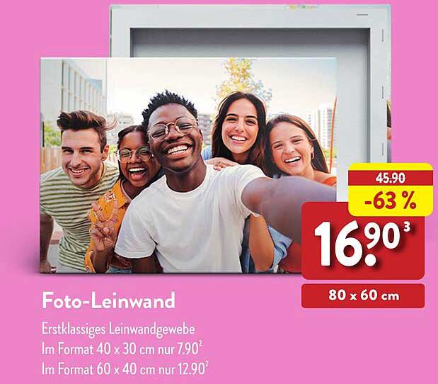 Foto-Leinwand 80 x 60 cm