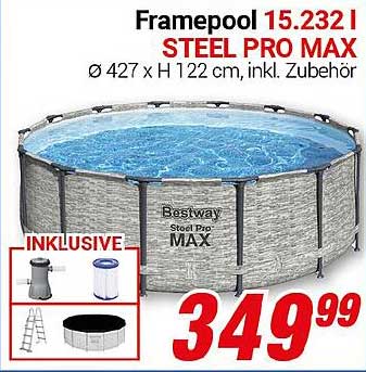 Framepool 15.232 l STEEL PRO MAX inklusive Zubehör