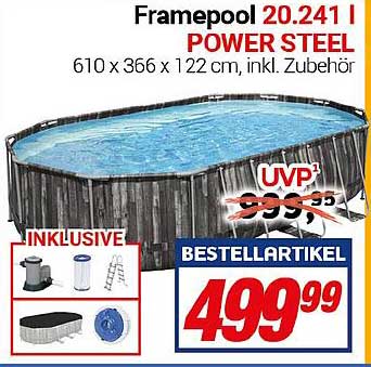 Framepool 20.241 POWER STEEL 610 x 366 x 122 cm inkl. Zubehör