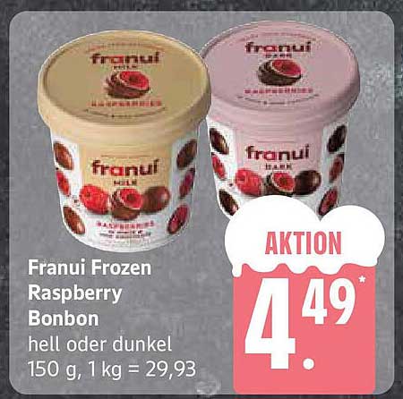 Franui Frozen Raspberry Bonbon 150 g - Aktion