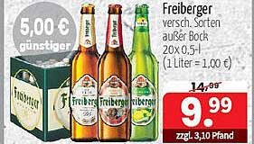 Freiberger Bier - verschiedene Sorten außer Bock