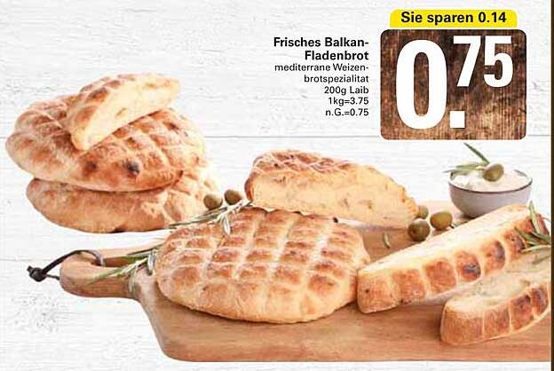 Frisches Balkan-Fladenbrot