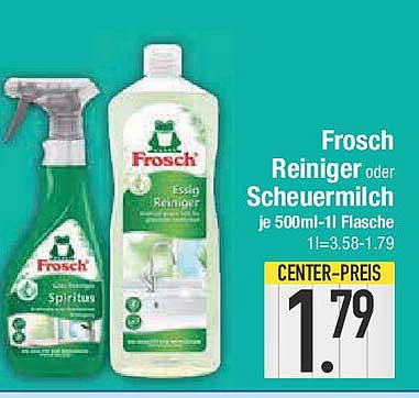 Frosch Reiniger oder Scheuermilch je 500ml Flasche