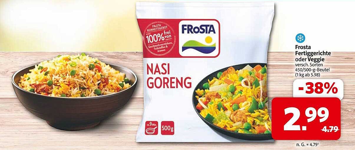 Frosta Nasi Goreng Fertiggericht 500g