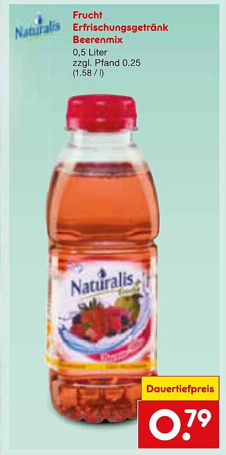 Frucht Erfrischungsgetränk Beerenmix 0,5 Liter
