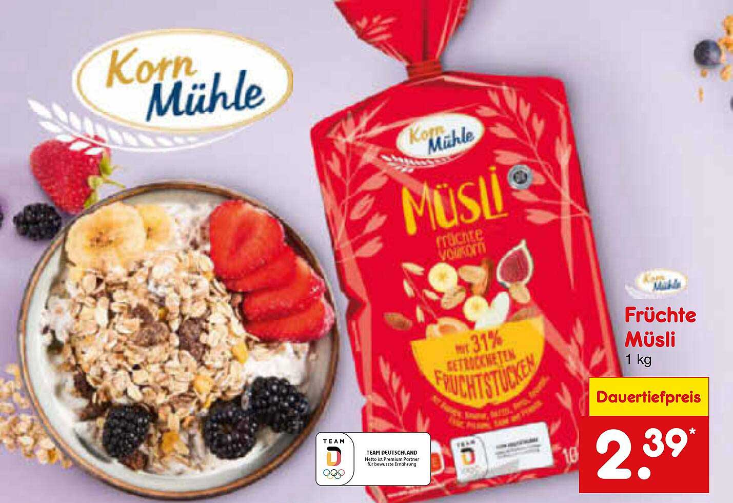 Früchte Müsli 1 kg von Korn Mühle