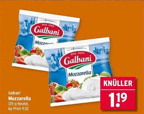 Galbani Mozzarella 125-g-Beutel