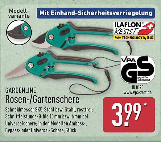 GARDENLINE Rosen-/Gartenschere