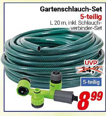 Gartenschlauch-Set 5-teilig