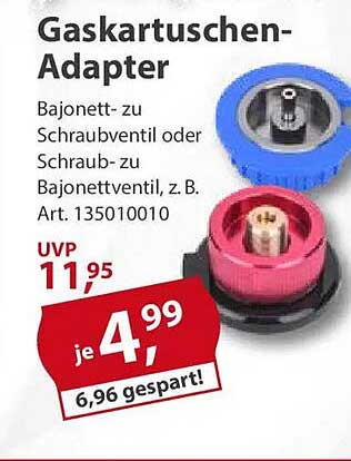 Gaskartuschen-Adapter