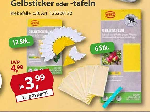Gelbstecker oder -tafeln – WECObedarf für Ihre Pflanzen
