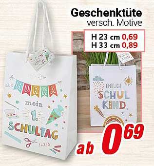 Geschänktüte für den 1. Schultag - verschiedene Motive