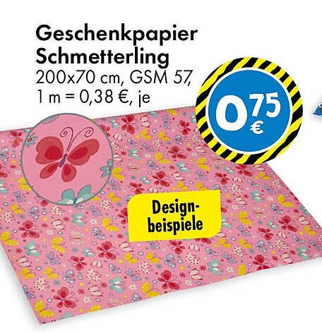 Geschenkpapier Schmetterling