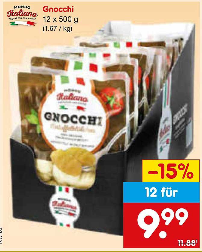Gnocchi 12 x 500 g