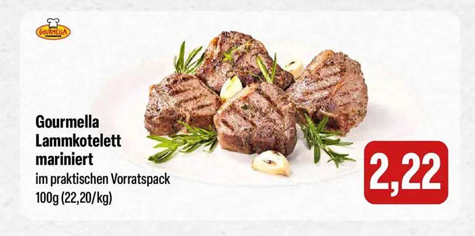 Gourmella Lammkotelett mariniert im praktischen Vorratspack