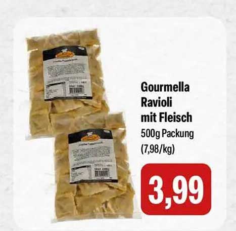 Gourmella Ravioli mit Fleisch 500g Packung