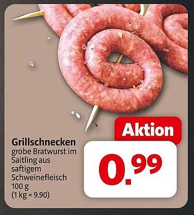 Grillschnecken - Grobe Bratwurst im Saitling aus saftigem Schweinefleisch