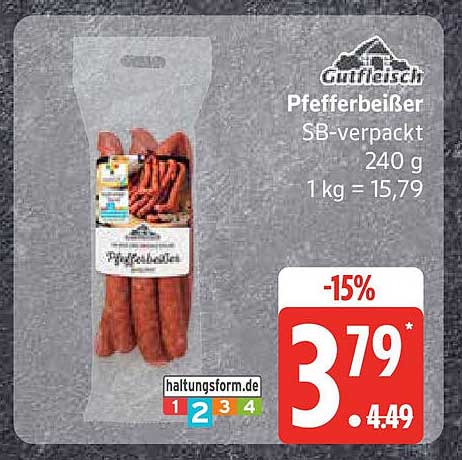 Gutfleisch Pfefferbeißer SB-verpackt 240 g