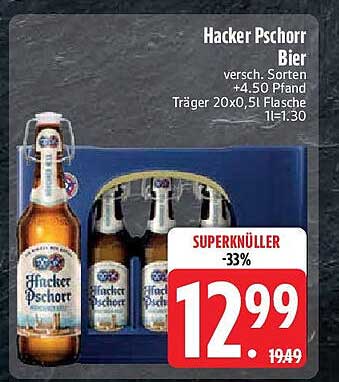 Hacker Pschorr Bier 20x0,51 Flasche
