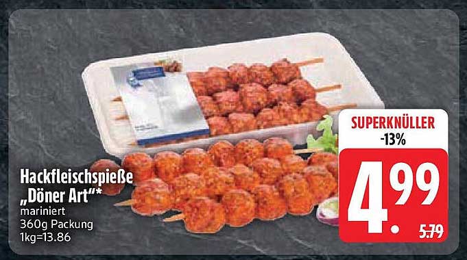 Hackfleischspieße „Döner Art“ - 360g Packung