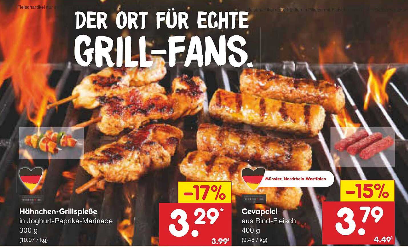 Hähnchen-Grillspieße in Joghurt-Paprika-Marinade 300 g