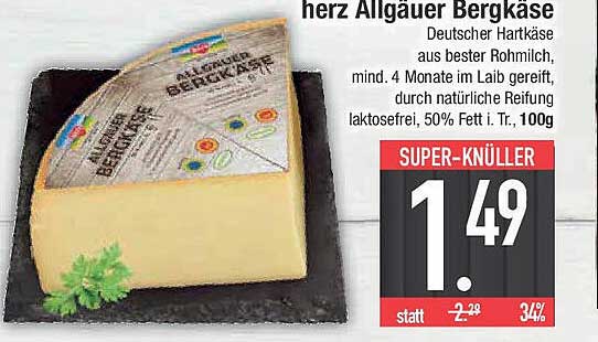 herz Allgäuer Bergkäse