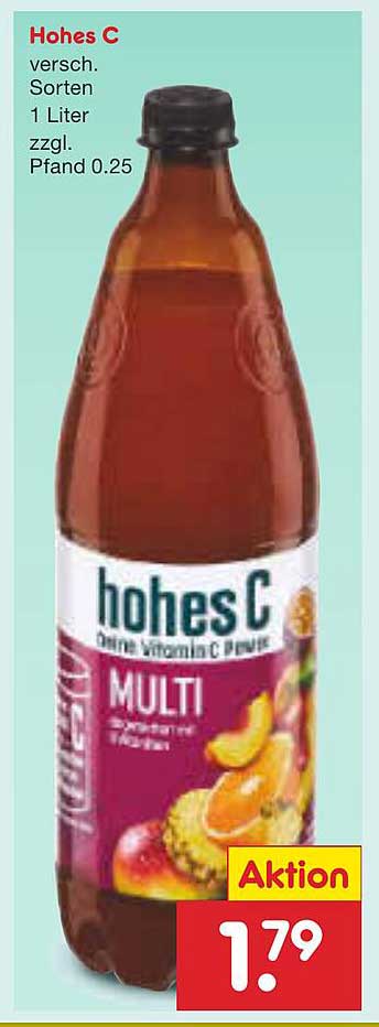 Hohes C - Multi-Frucht-Saft 1 Liter