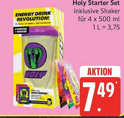 Holy Starter Set inklusive Shaker für 4 x 500 ml