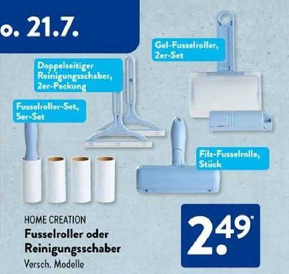 HOME CREATION Fussroller oder Reinigungsschaber, Versch. Modelle
