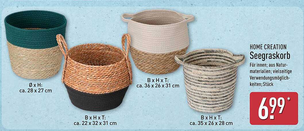 HOME CREATION Seagrasskorb