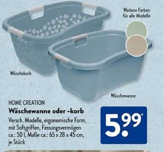 HOME CREATION Wäschewanne oder -korb