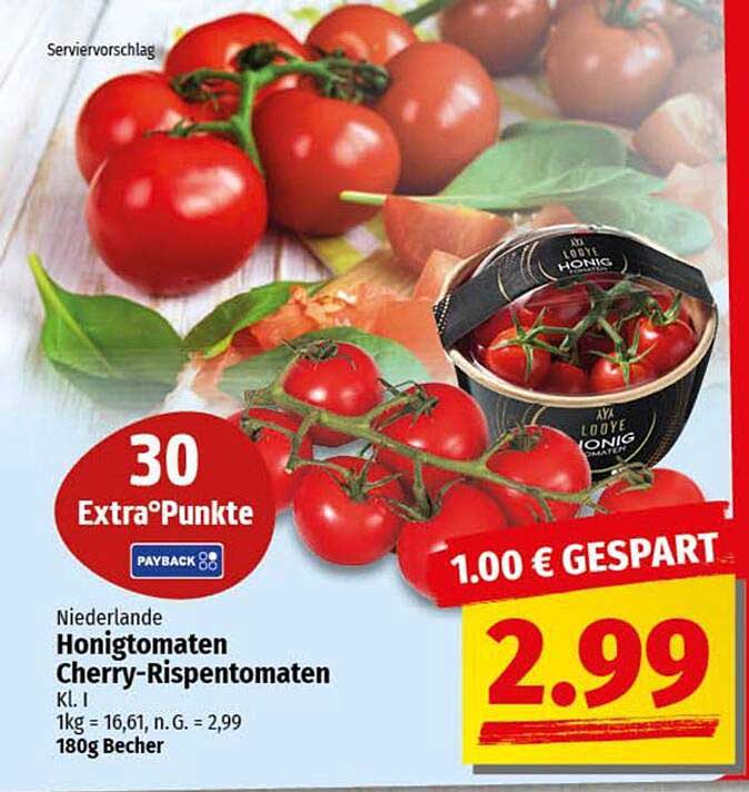 Honigtomaten Cherry-Rispentomaten Kl. I
