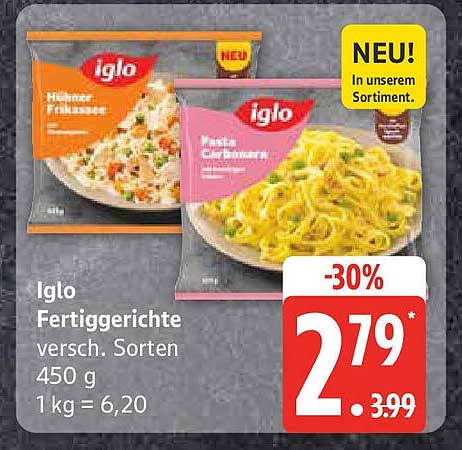 Iglo Fertiggerichte verschiedene Sorten 450 g