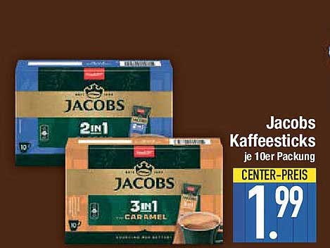 Jacobs Kaffeesticks je 10er Packung