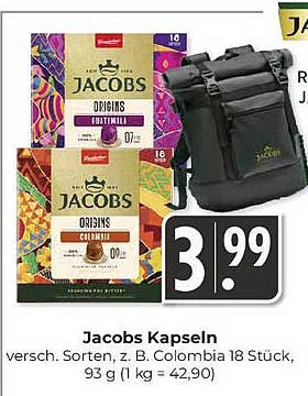 Jacobs Kapseln - verschiedene Sorten