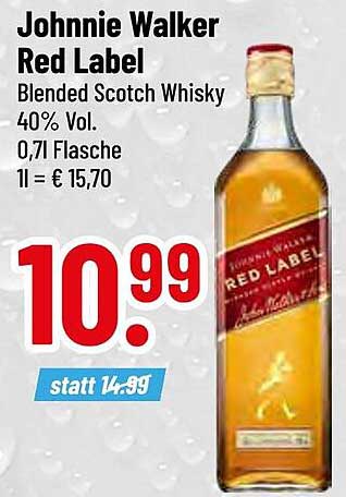 Johnnie Walker Red Label Blended Scotch Whisky 0,71l