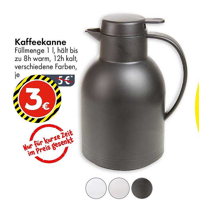 Kaffeekanne Füllmenge 1 l