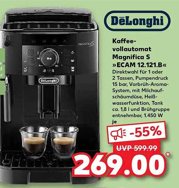 Kaffeevollautomat Magnifica S »ECAM 12.121.B«
